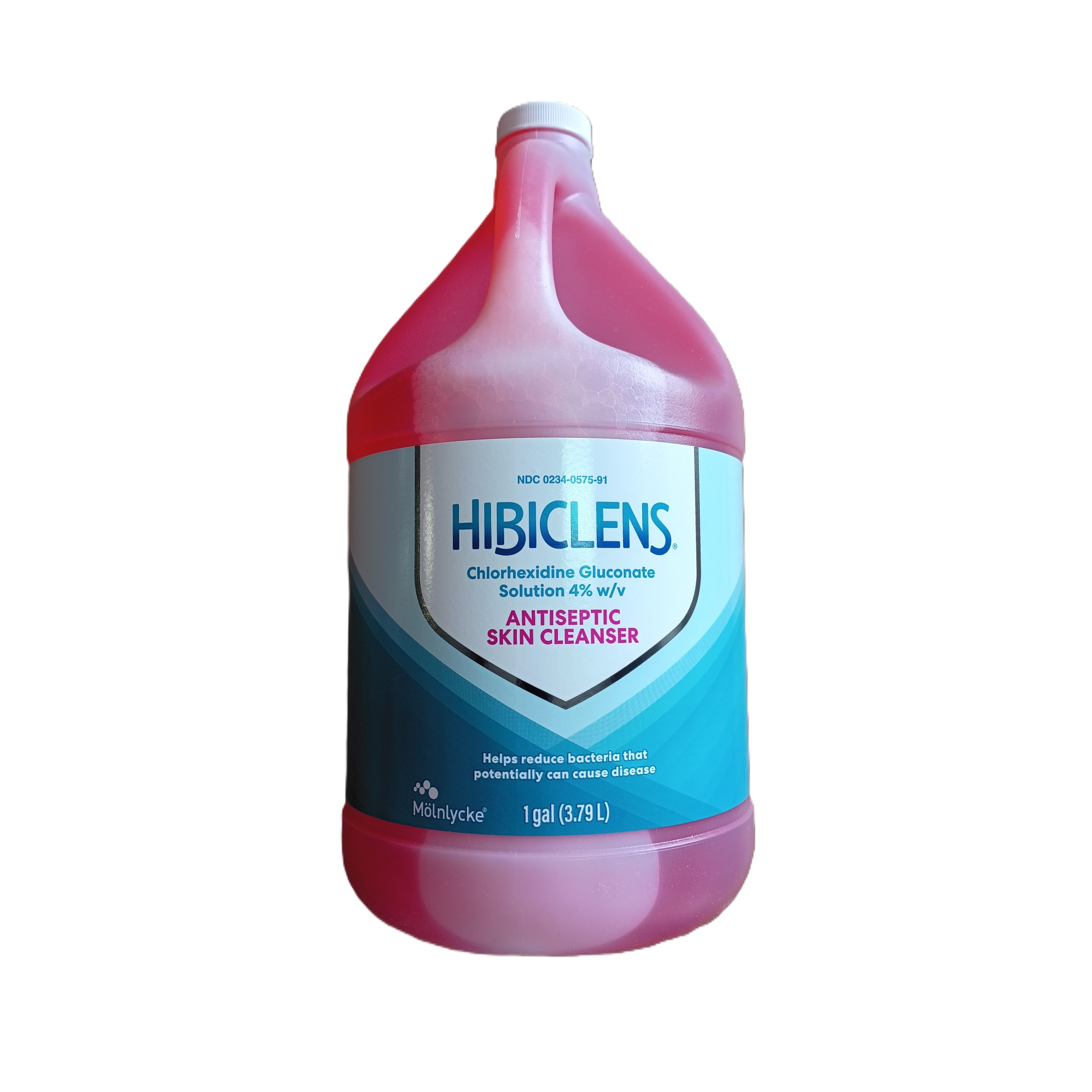 Hibiclens® Cleanser Antiseptic / Antimicrobial Skin Cleanser 1 gal. Jug 4% Strength CHG (Chlorhexidine Gluconate) NonSterile #57591 (1/EA 4/CS) by Molnlycke Health Care US, LLC  ID 0234-0575-91